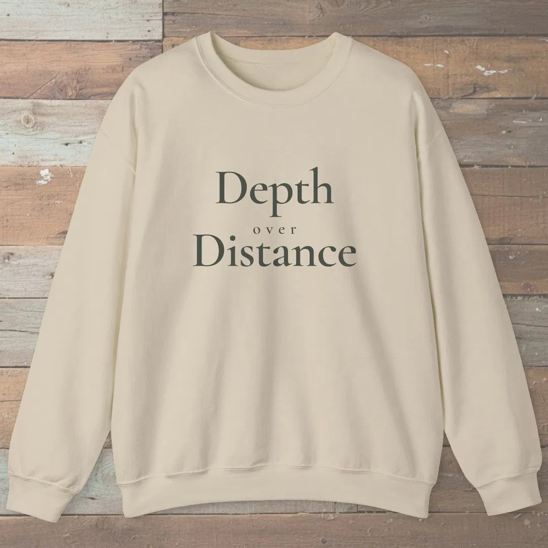 Depth Over Distance Sweatshirt Sand Outdoor Nature Tee
