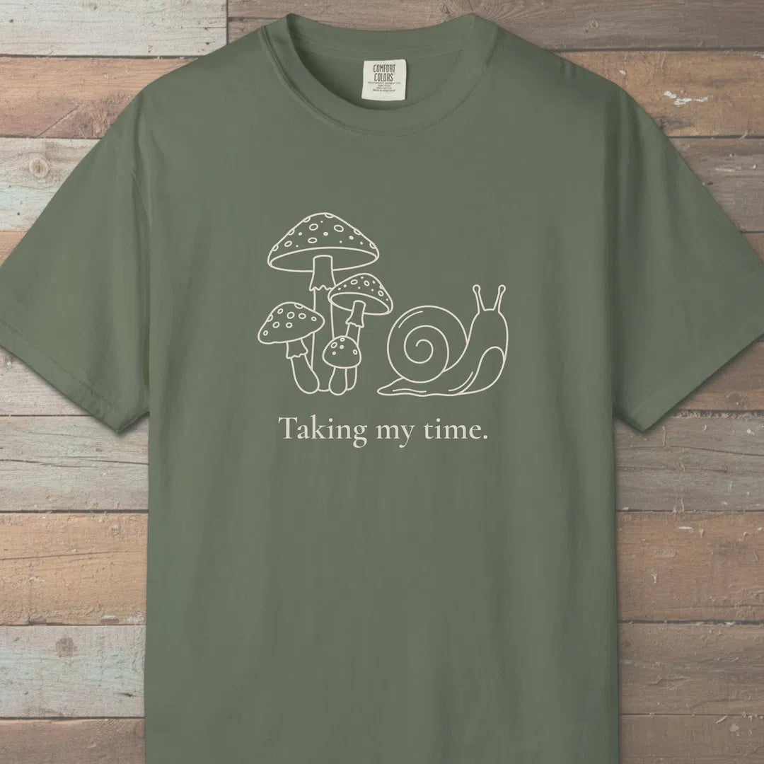 Taking My Time T-Shirt Moss Outdoor Nature Tee