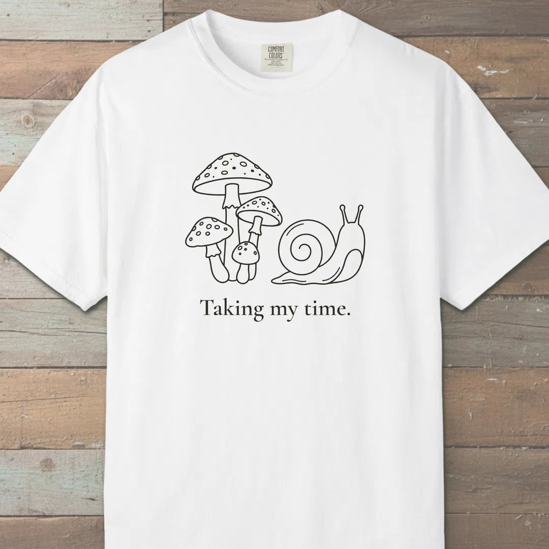Taking My Time T-Shirt White Outdoor Nature Tee