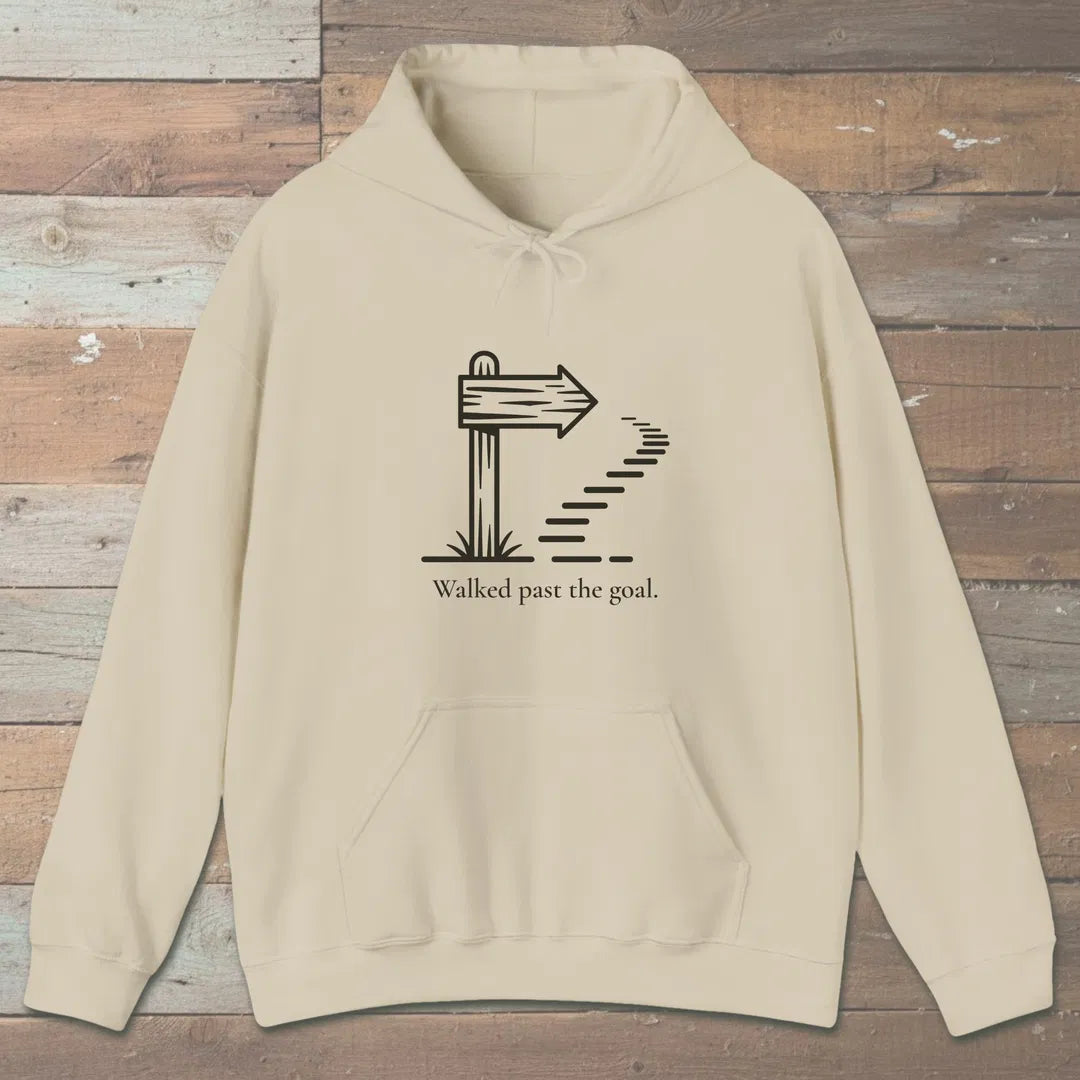 Past The Goal Hoodie Sand Outdoor Nature Tee