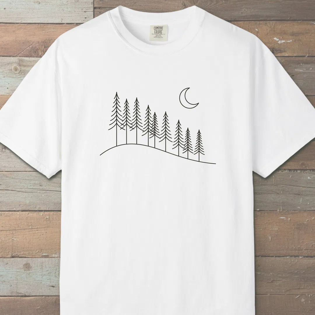 Night Ridge T-Shirt White Outdoor Nature Tee