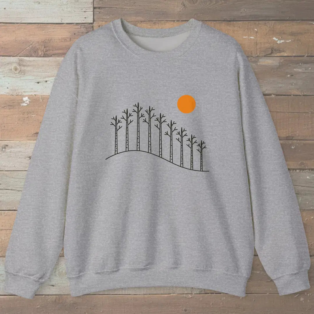 Birch Hill Sweatshirt Sport Grey Outdoor Nature Tee