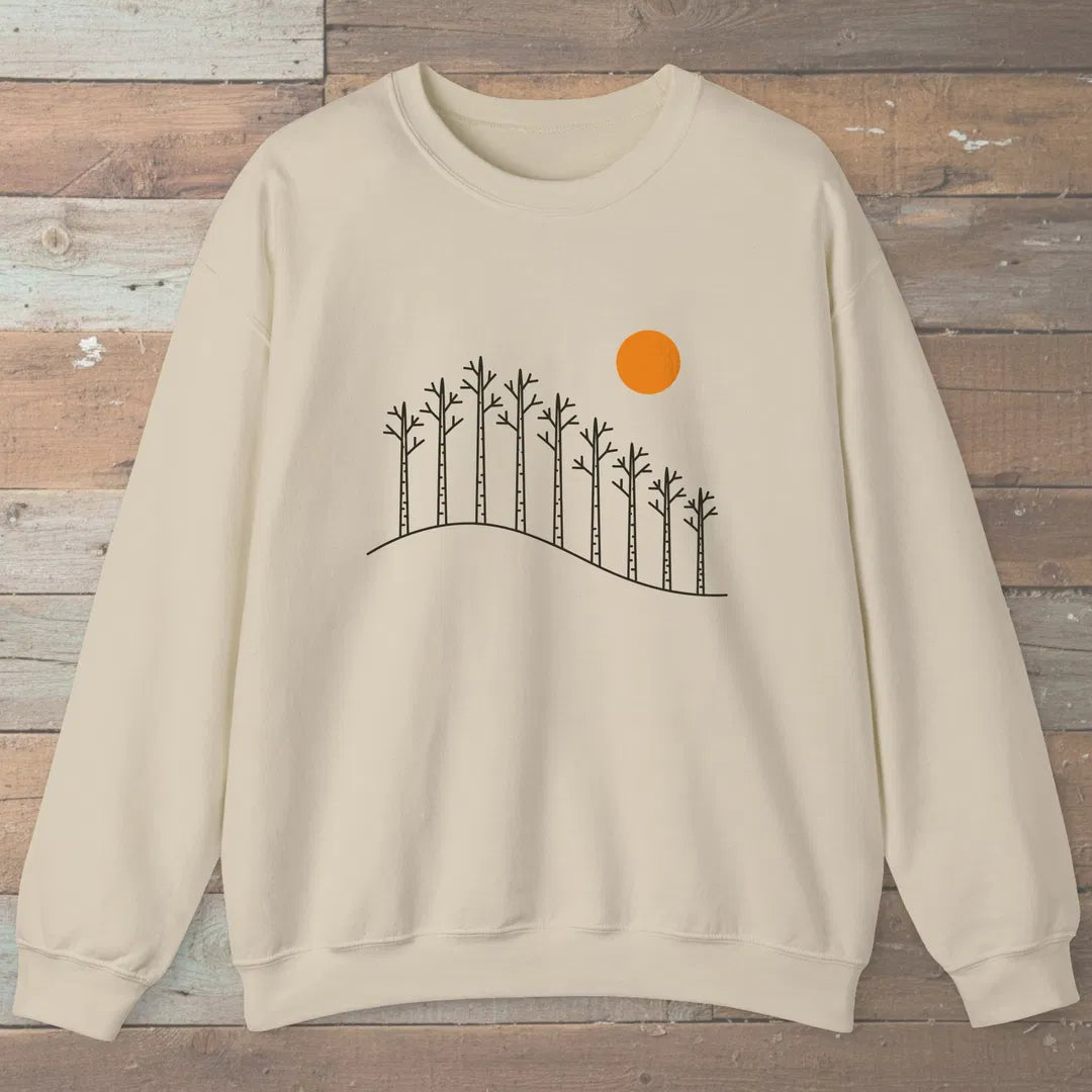 Birch Hill Sweatshirt Sand Outdoor Nature Tee