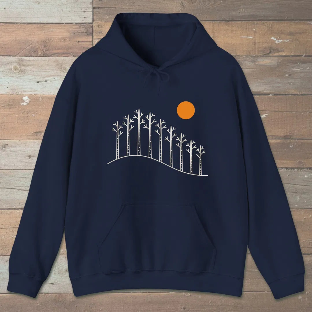 Birch Hill Hoodie Navy Outdoor Nature Tee