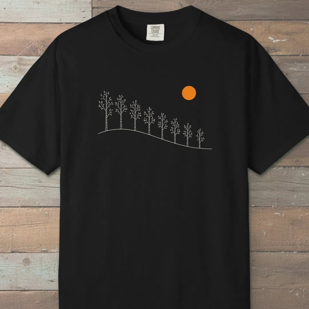 Gentle Hill T-Shirt Black Outdoor Nature Tee