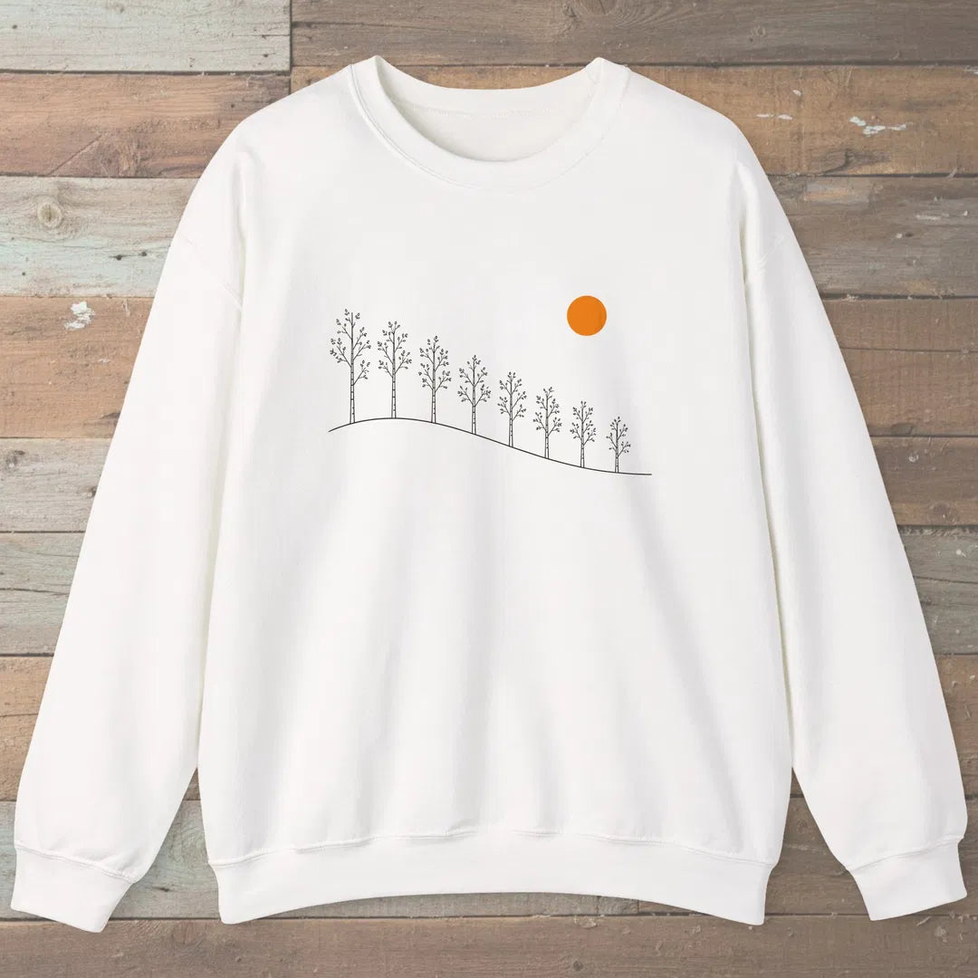 Gentle Hill Sweatshirt White Outdoor Nature Tee