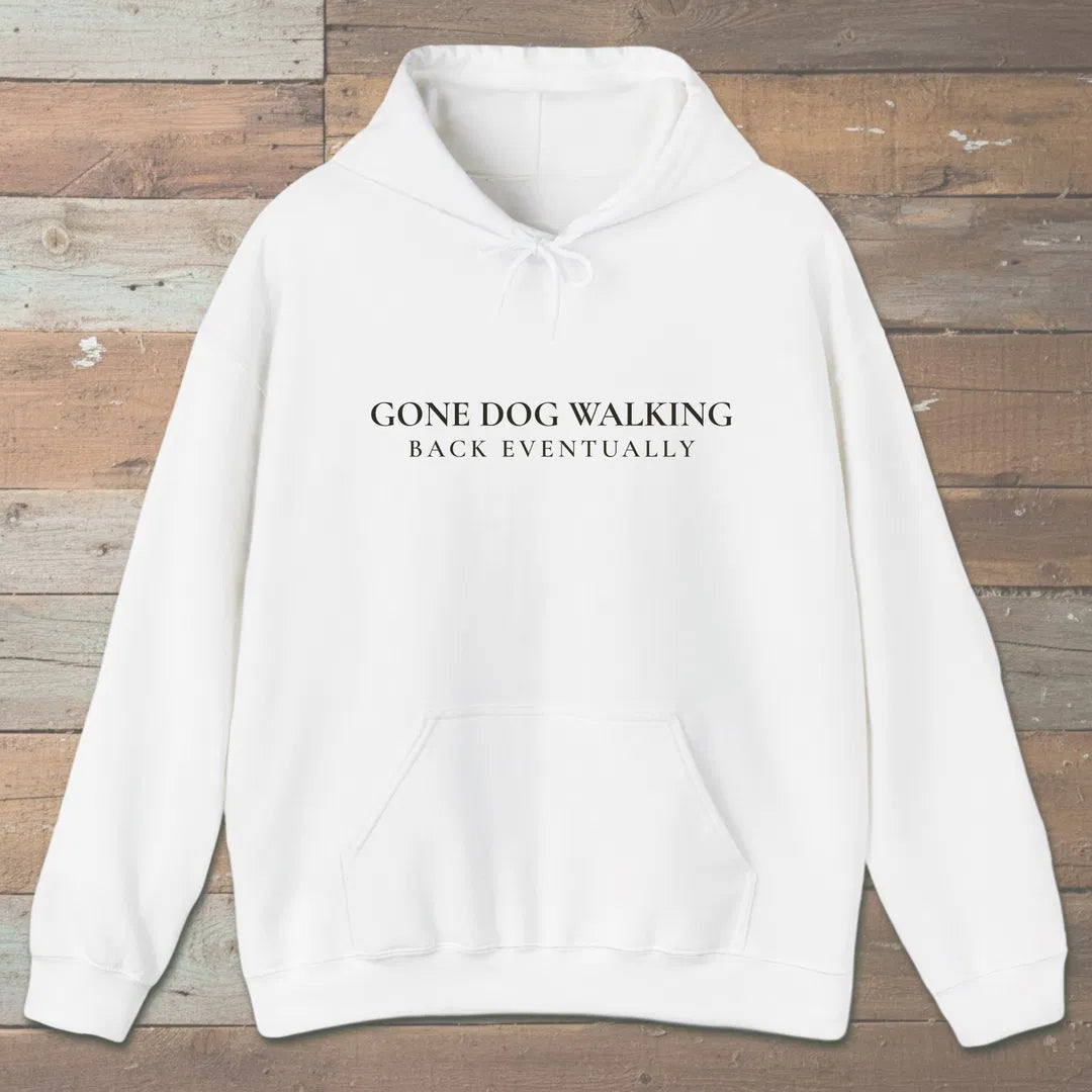 Gone Dog Walking Hoodie White Outdoor Nature Tee