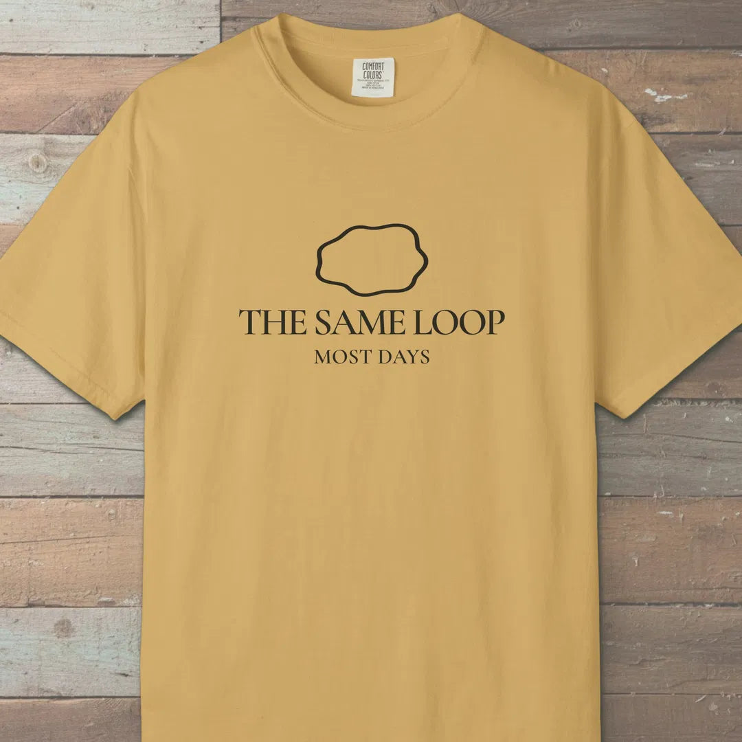 The Same Loop T-Shirt Mustard Outdoor Nature Tee