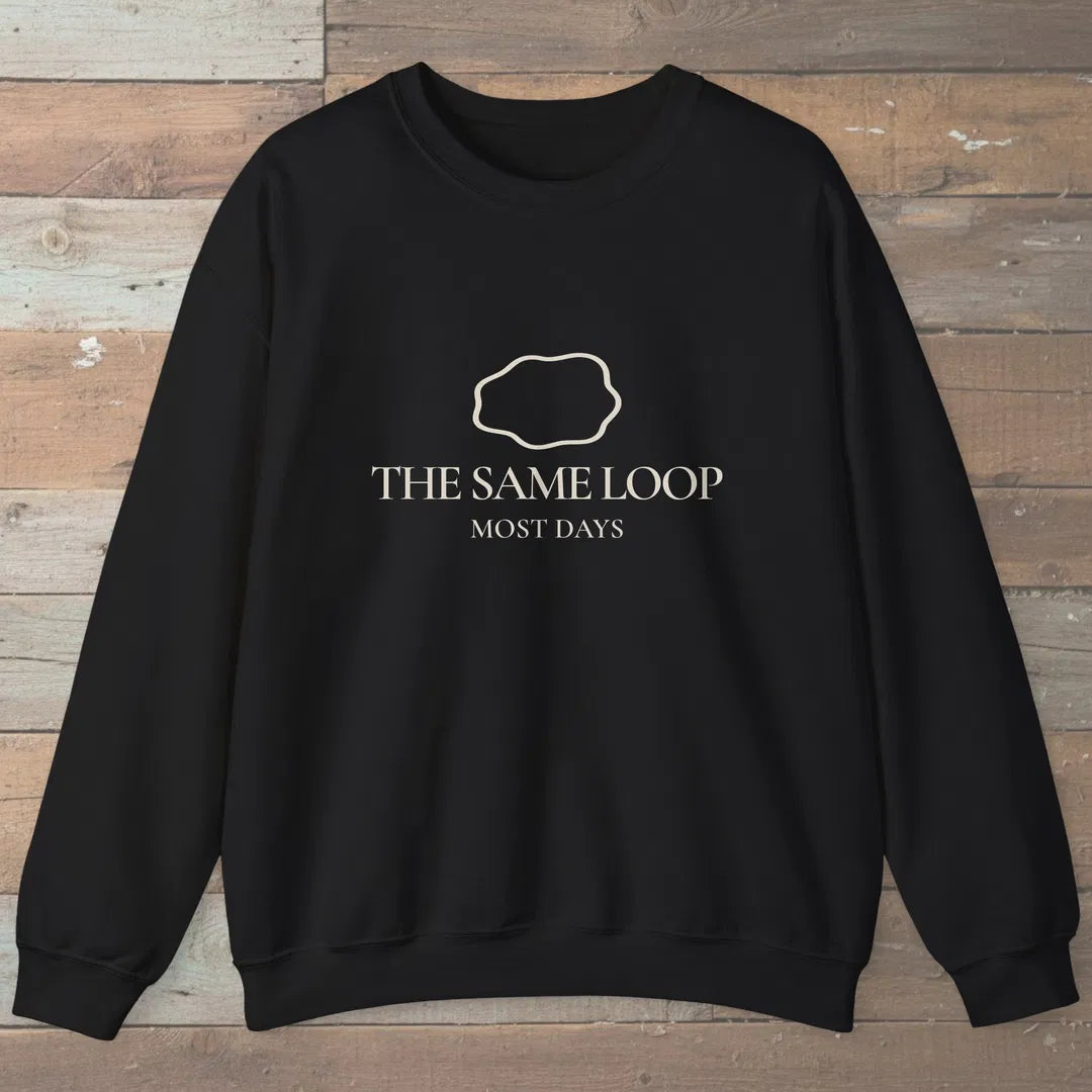 The Same Loop Sweatshirt Black Outdoor Nature Tee