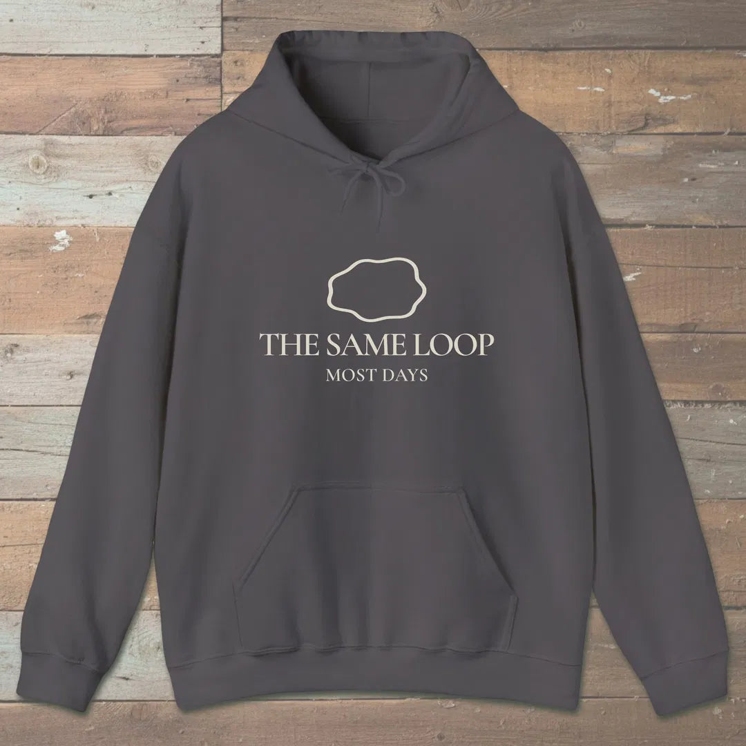The Same Loop Hoodie Charcoal Outdoor Nature Tee