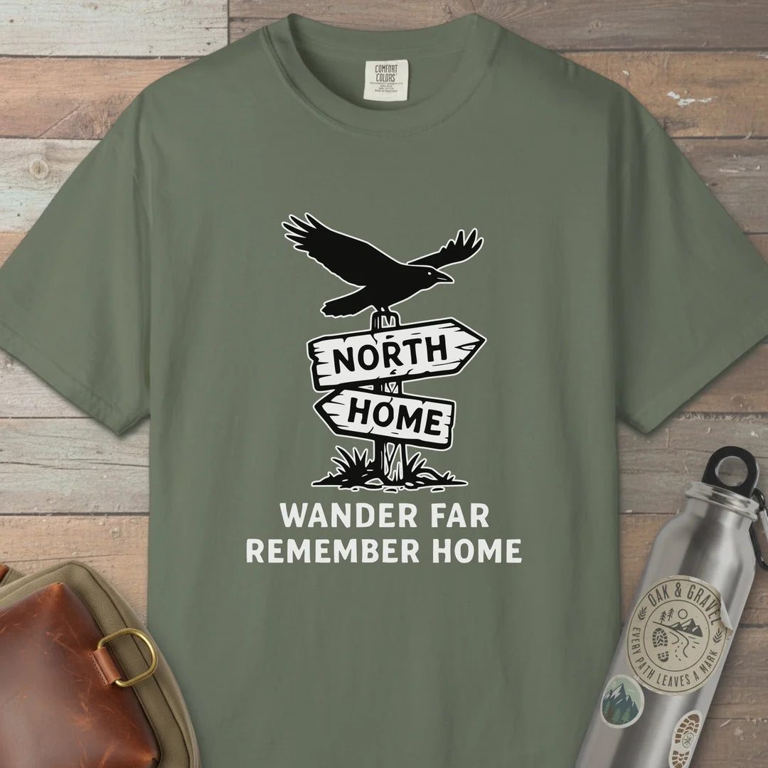 Wander Far Remember Home T-Shirt