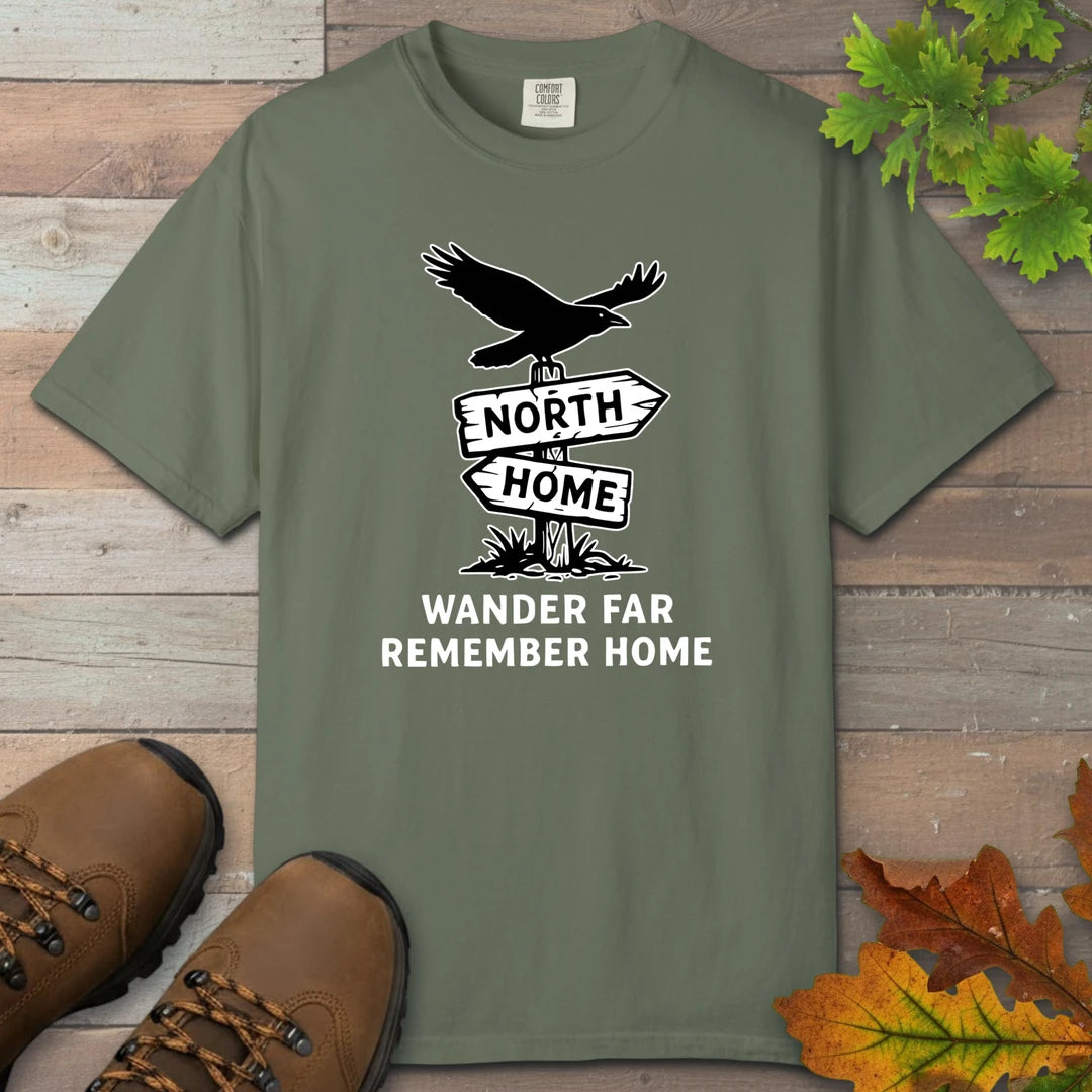 Wander Far Remember Home T-Shirt