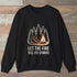 Let The Fire Tell Its Stories Sweatshirt Black Outdoor Nature Tee