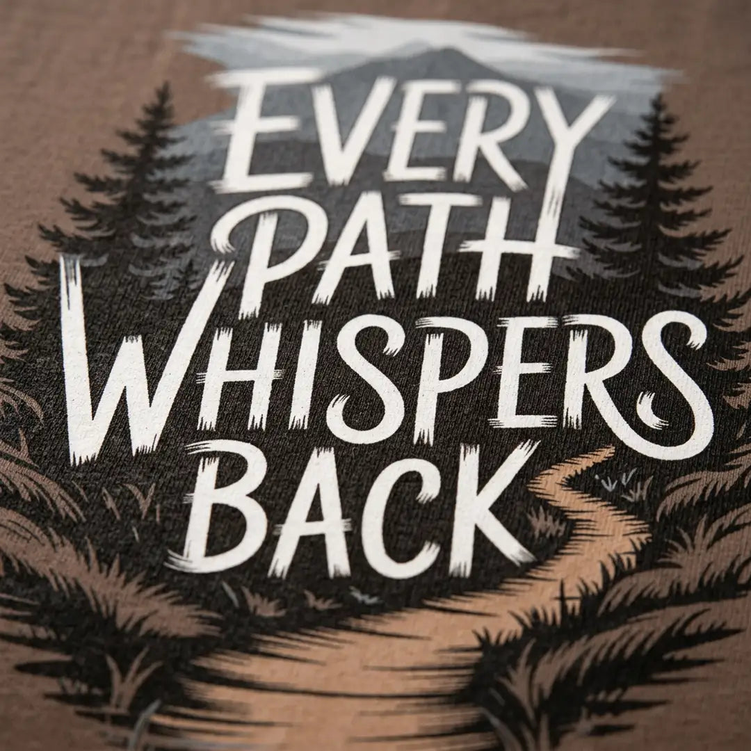 Every Path Whispers Back T-Shirt Outdoor Nature Tee
