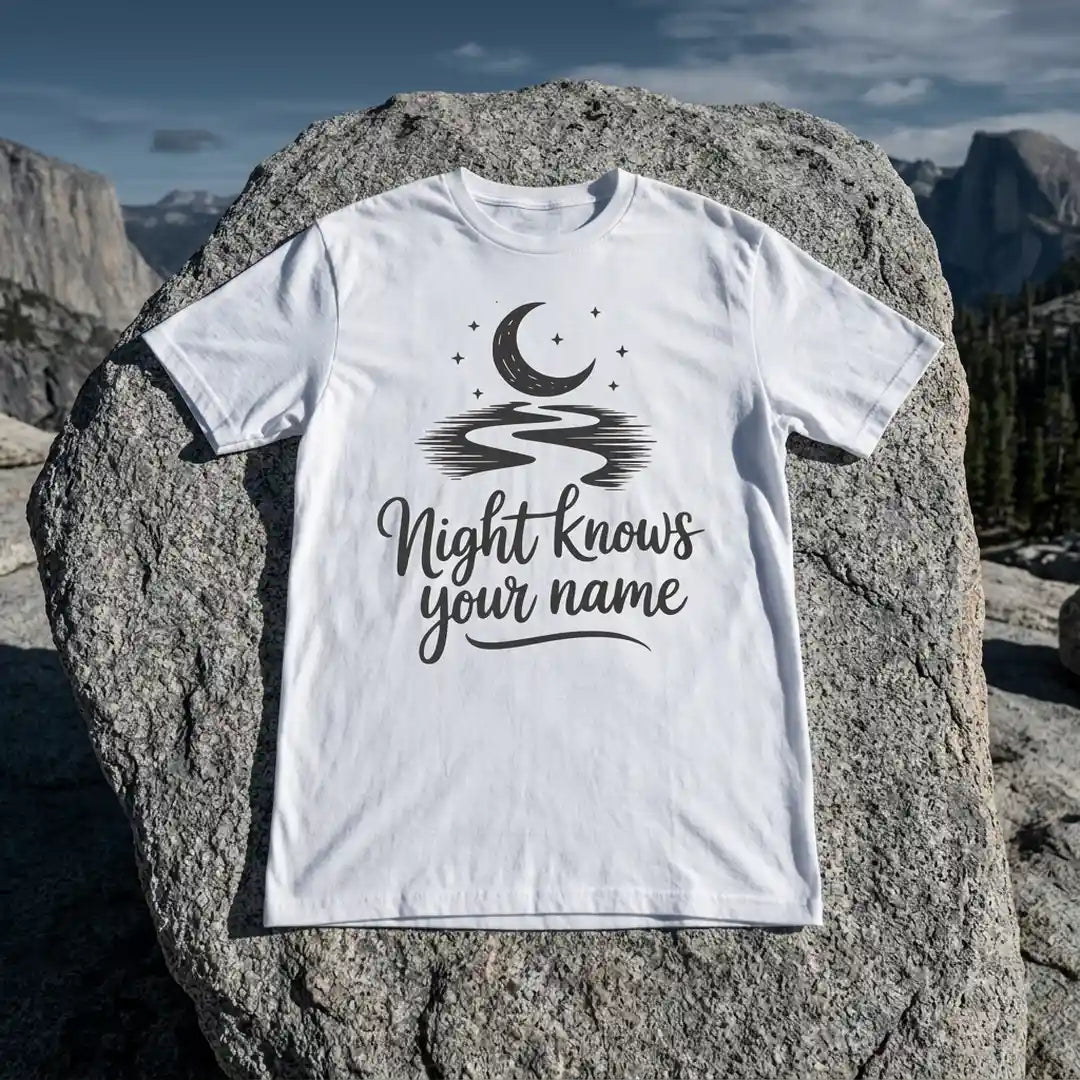 Night Knows Your Name T-Shirt Outdoor Nature Tee