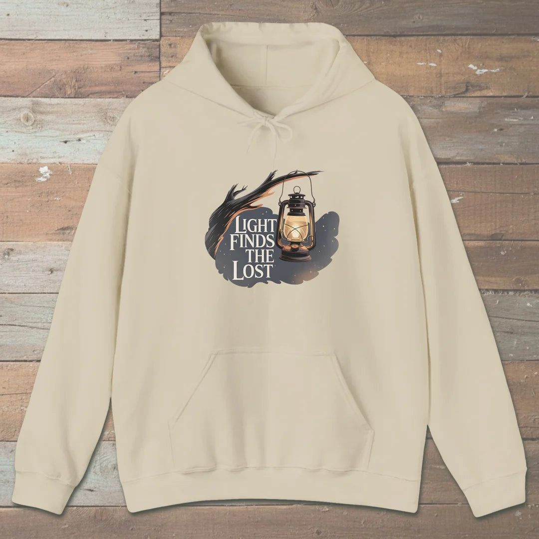 Light Finds The Lost Hoodie Sand Outdoor Nature Tee