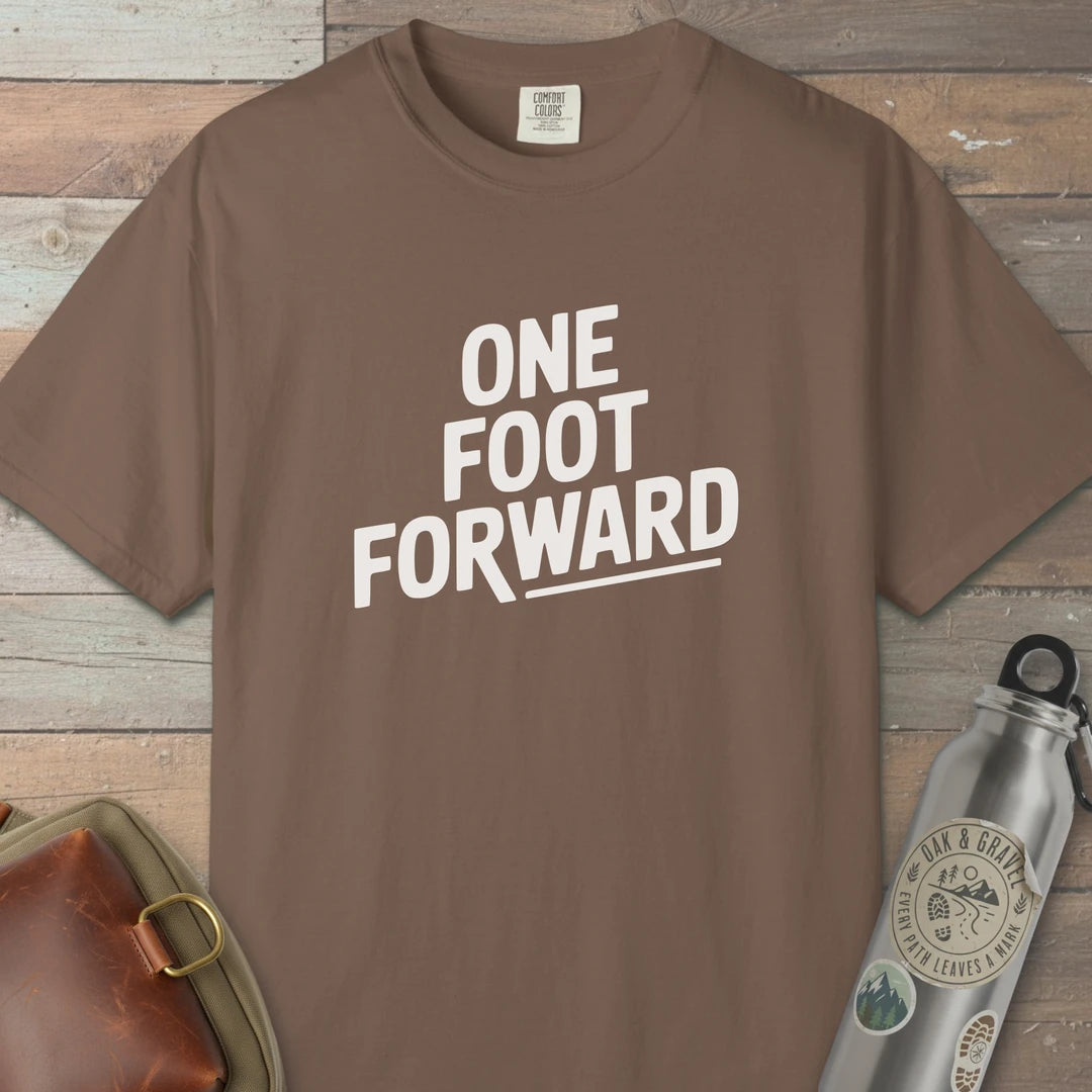 One Foot Forward T-Shirt Espresso Outdoor Nature Tee