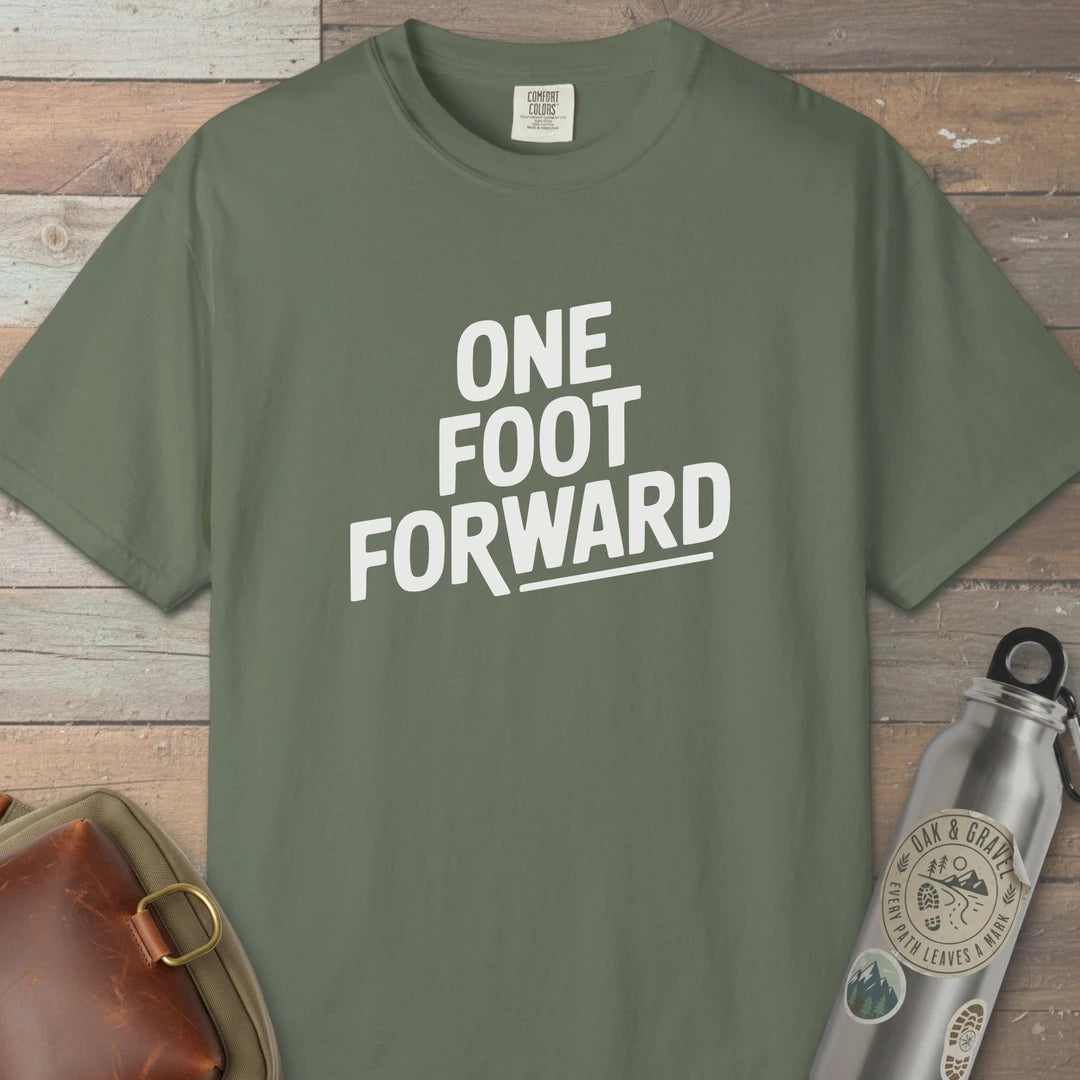 One Foot Forward T-Shirt Moss Outdoor Nature Tee