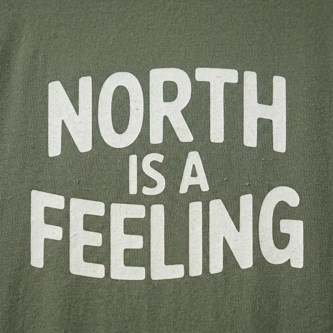 North Is A Feeling T-Shirt Outdoor Nature Tee