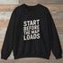 Start Before The Map Loads Sweatshirt Black Outdoor Nature Tee