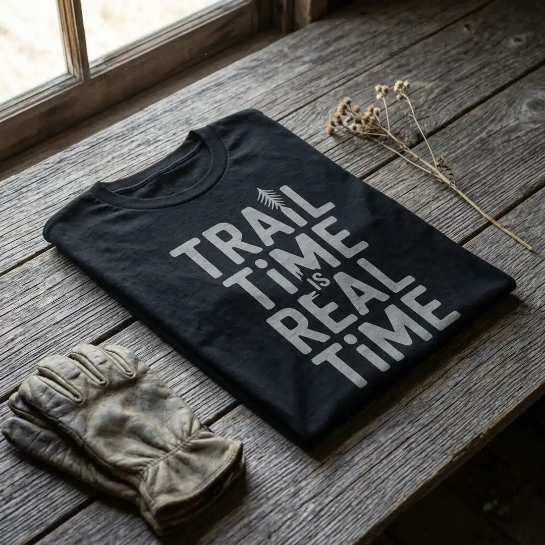 Trail Time Is Real Time T-Shirt Outdoor Nature Tee