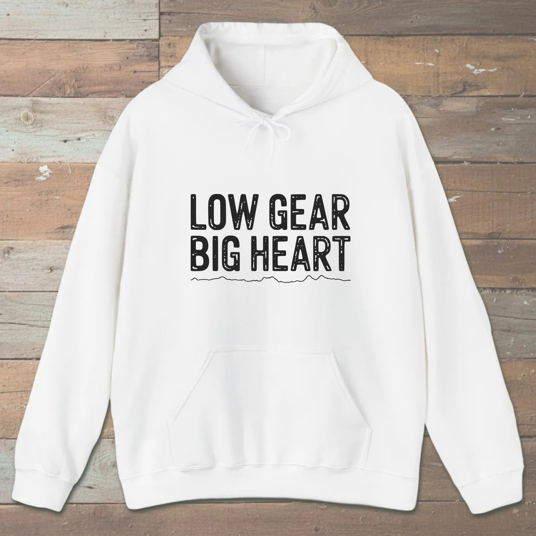 Low Gear Big Heart Hoodie White Outdoor Nature Tee