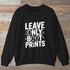 Leave Only Boot Prints Sweatshirt Black Outdoor Nature Tee