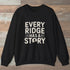Every Ridge Has A Story Sweatshirt Black Outdoor Nature Tee