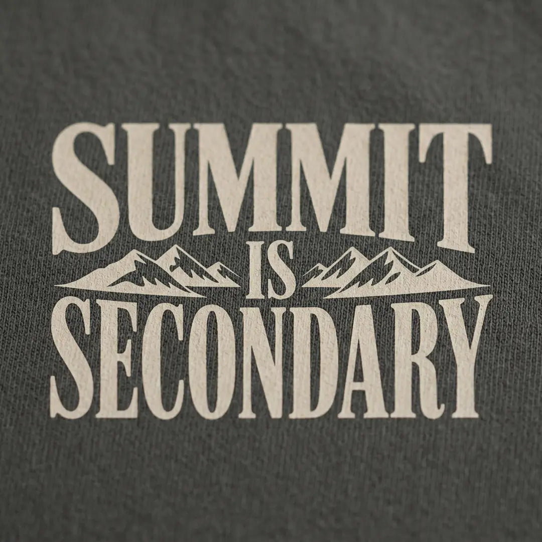 Summit Is Secondary T-Shirt Outdoor Nature Tee