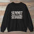 Summit Is Secondary Sweatshirt Black Outdoor Nature Tee