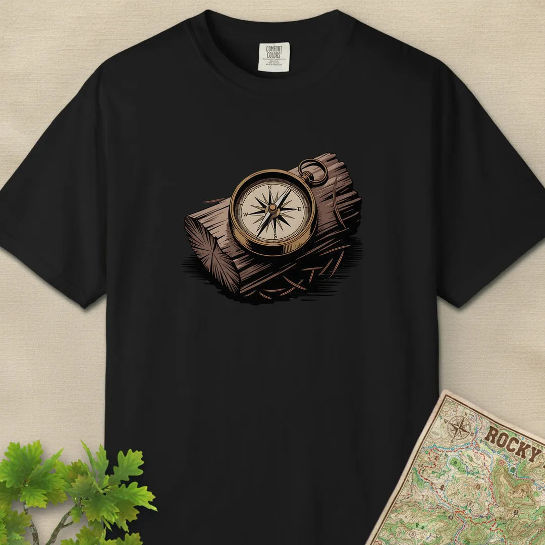 Compass On Log T-Shirt