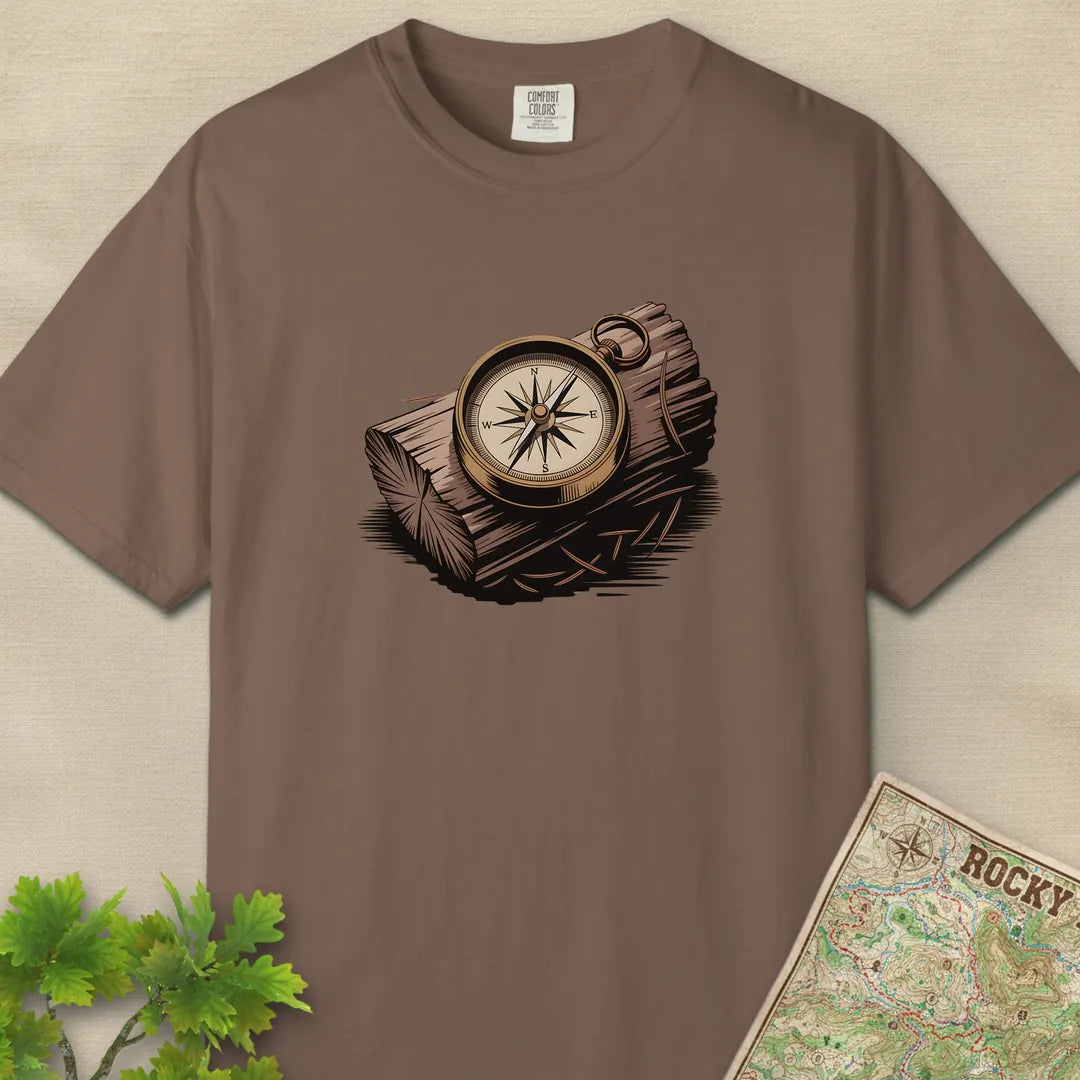 Compass On Log T-Shirt