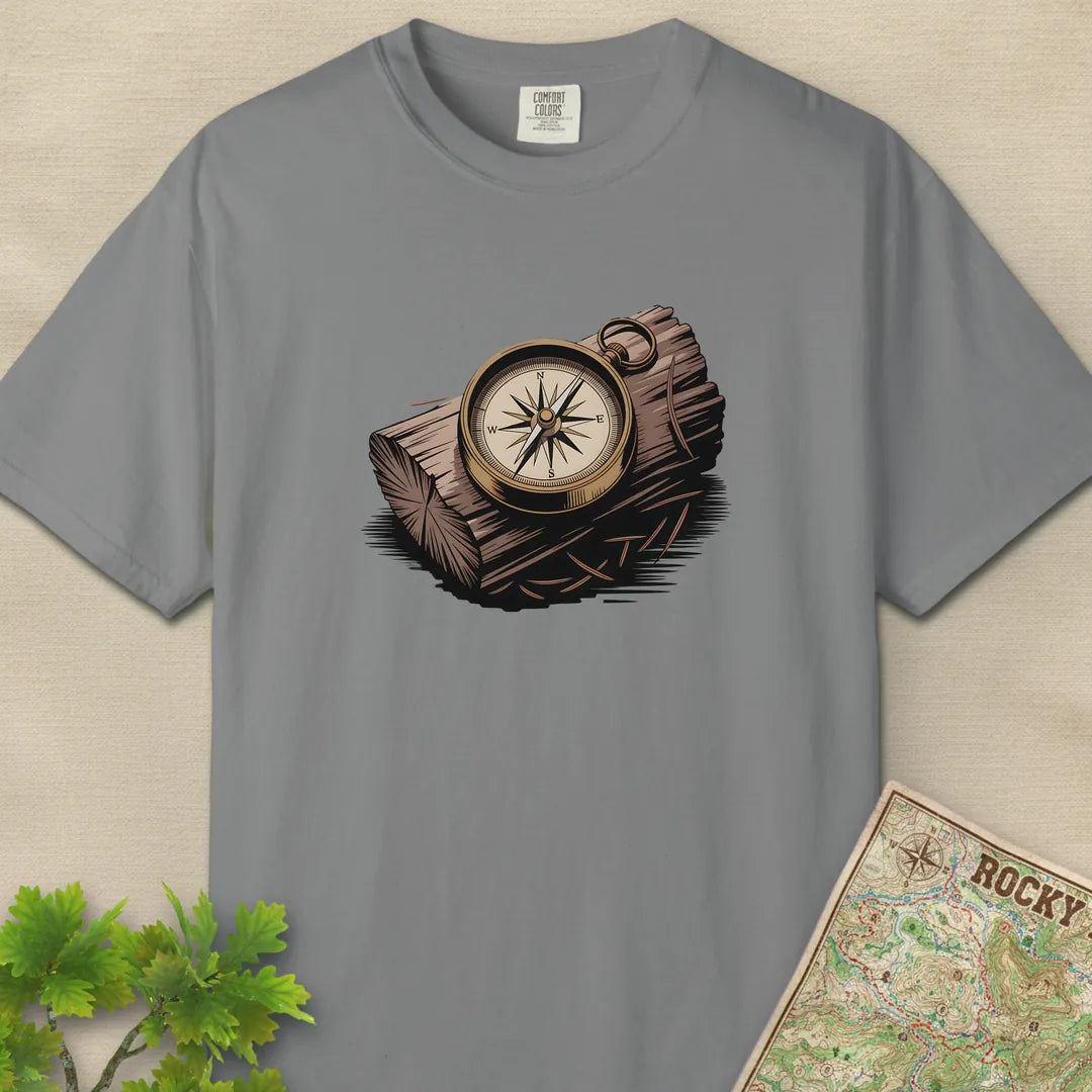 Compass On Log T-Shirt