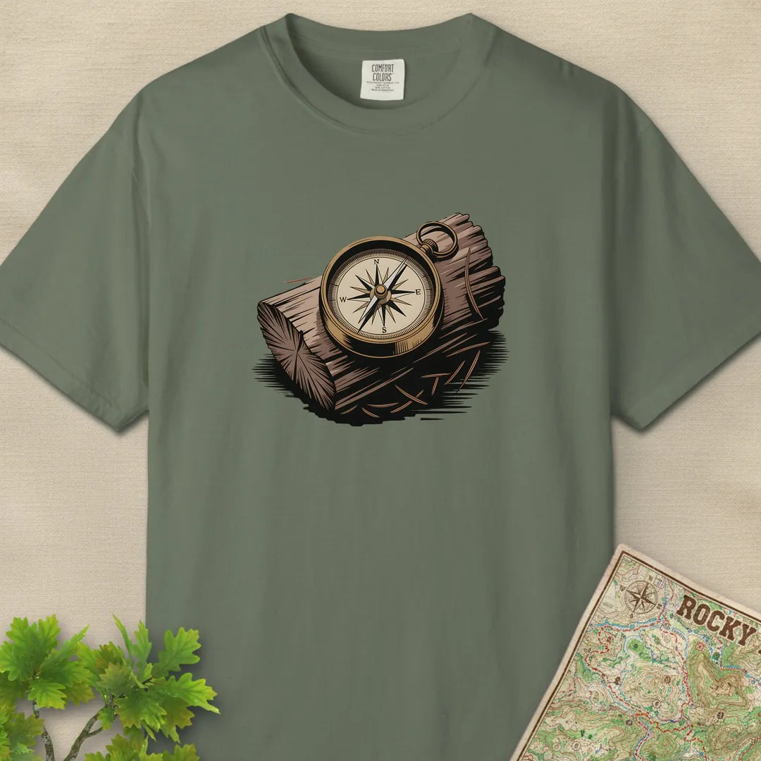 Compass On Log T-Shirt