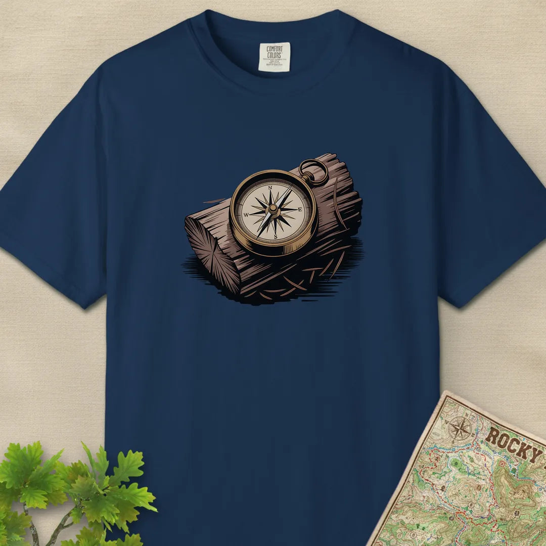 Compass On Log T-Shirt
