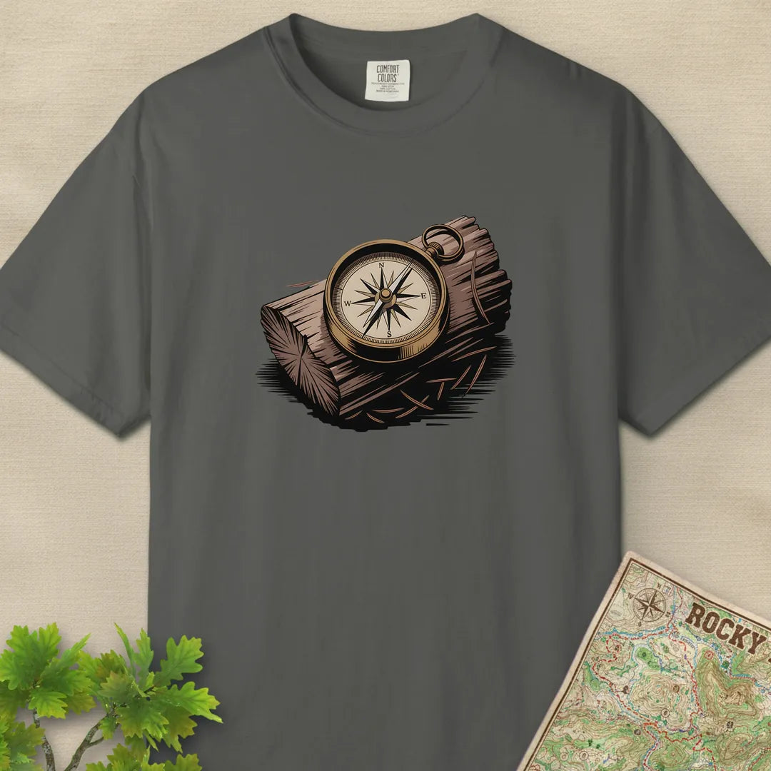 Compass On Log T-Shirt