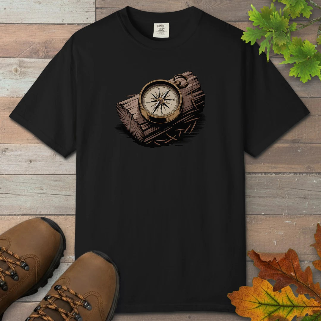 Compass On Log T-Shirt