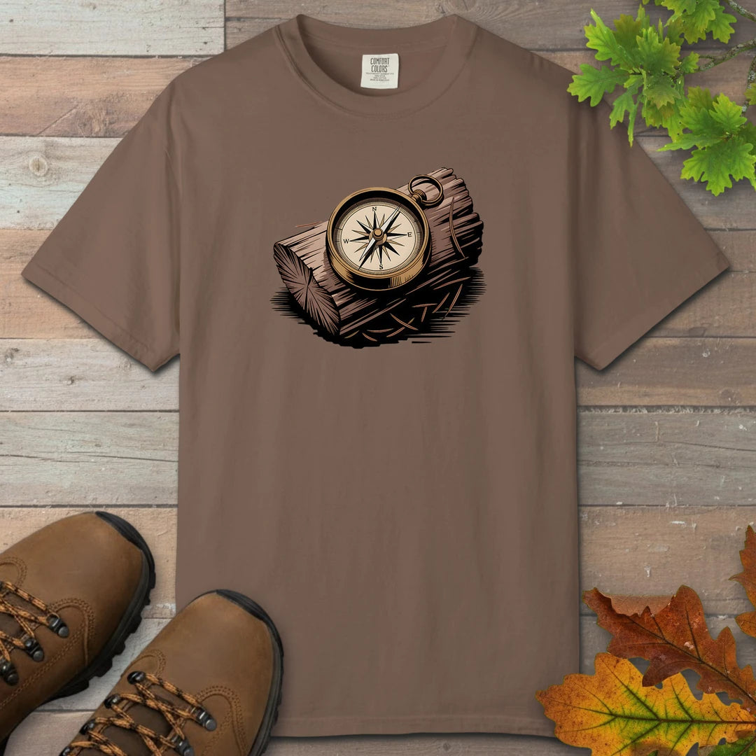 Compass On Log T-Shirt