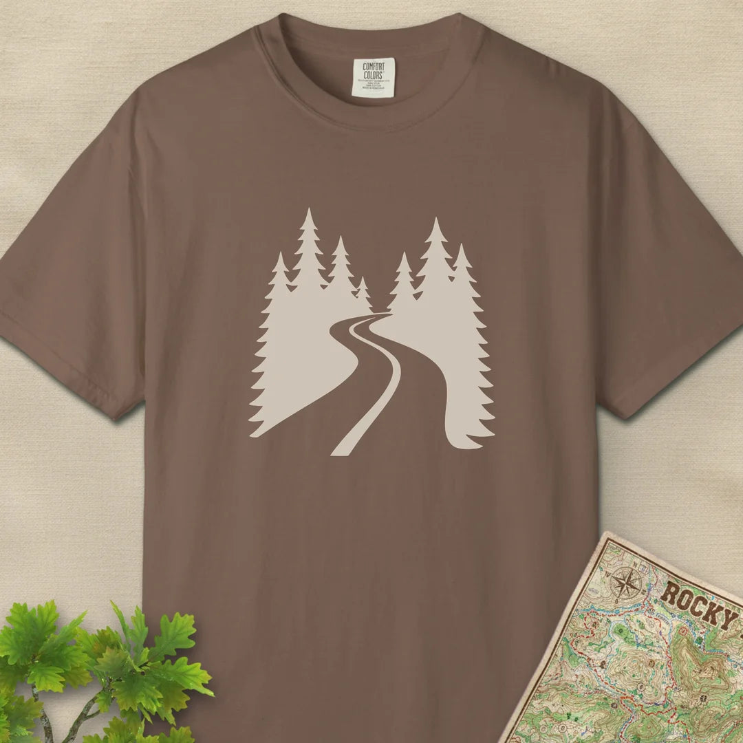 Forest Trail T-Shirt Espresso Outdoor Nature Tee