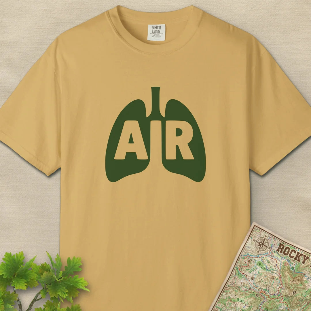 Air T-Shirt Mustard Outdoor Nature Tee