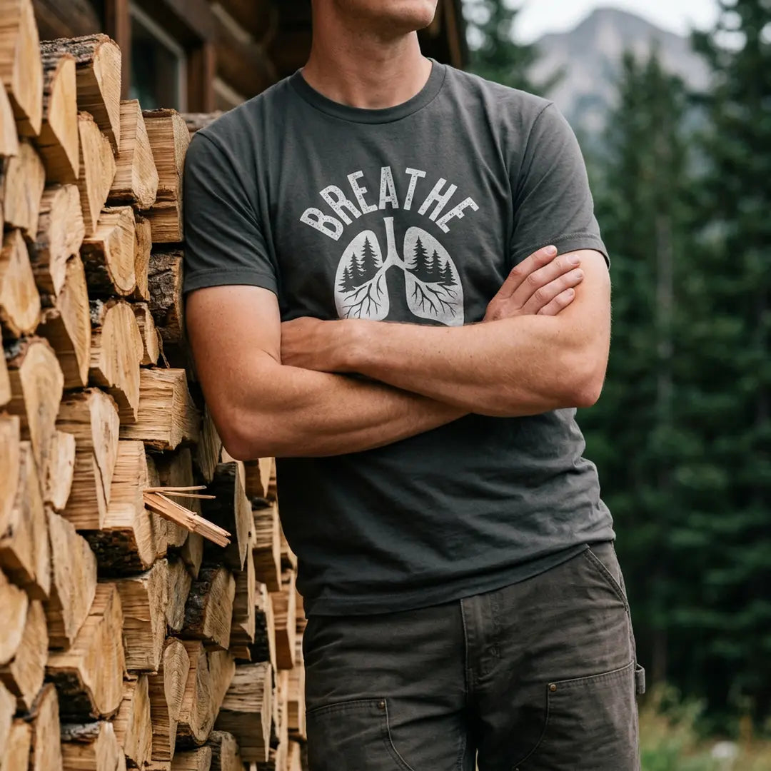 Breathe The Trail T-Shirt Outdoor Nature Tee