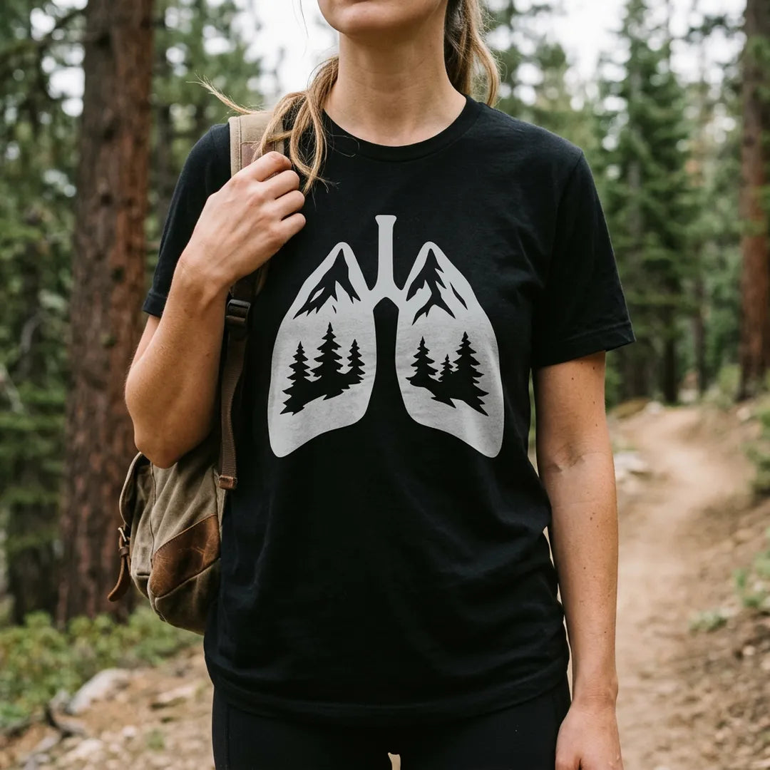 Lungs Of The Wild T-Shirt Outdoor Nature Tee