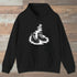 Trail Boots Hoodie Black Outdoor Nature Tee