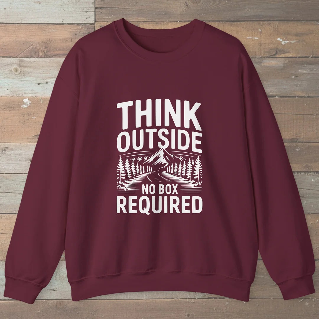 Think Outside No Box Required Sweatshirt