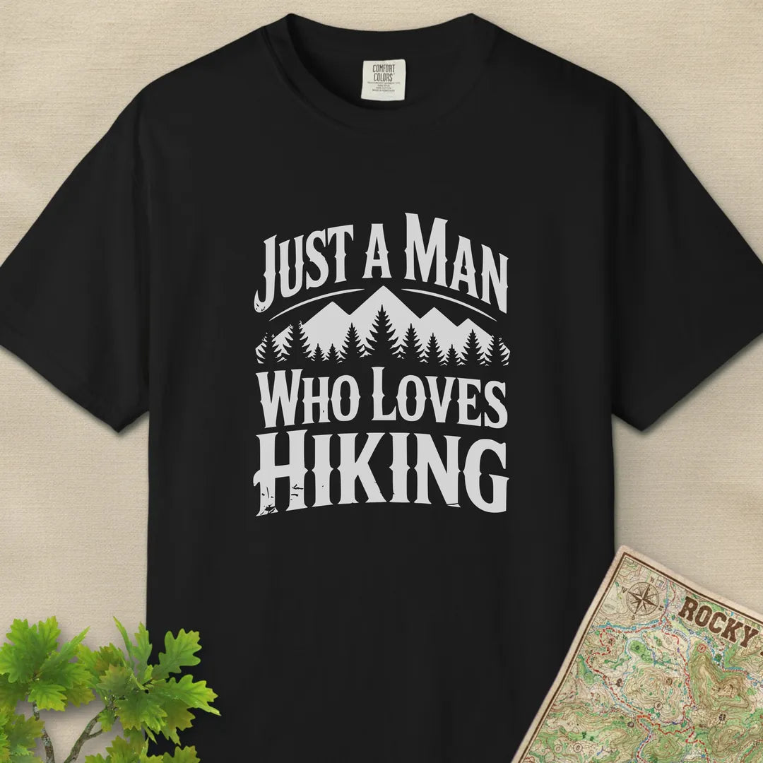 Just A Man Who Loves Hiking Forest T-Shirt