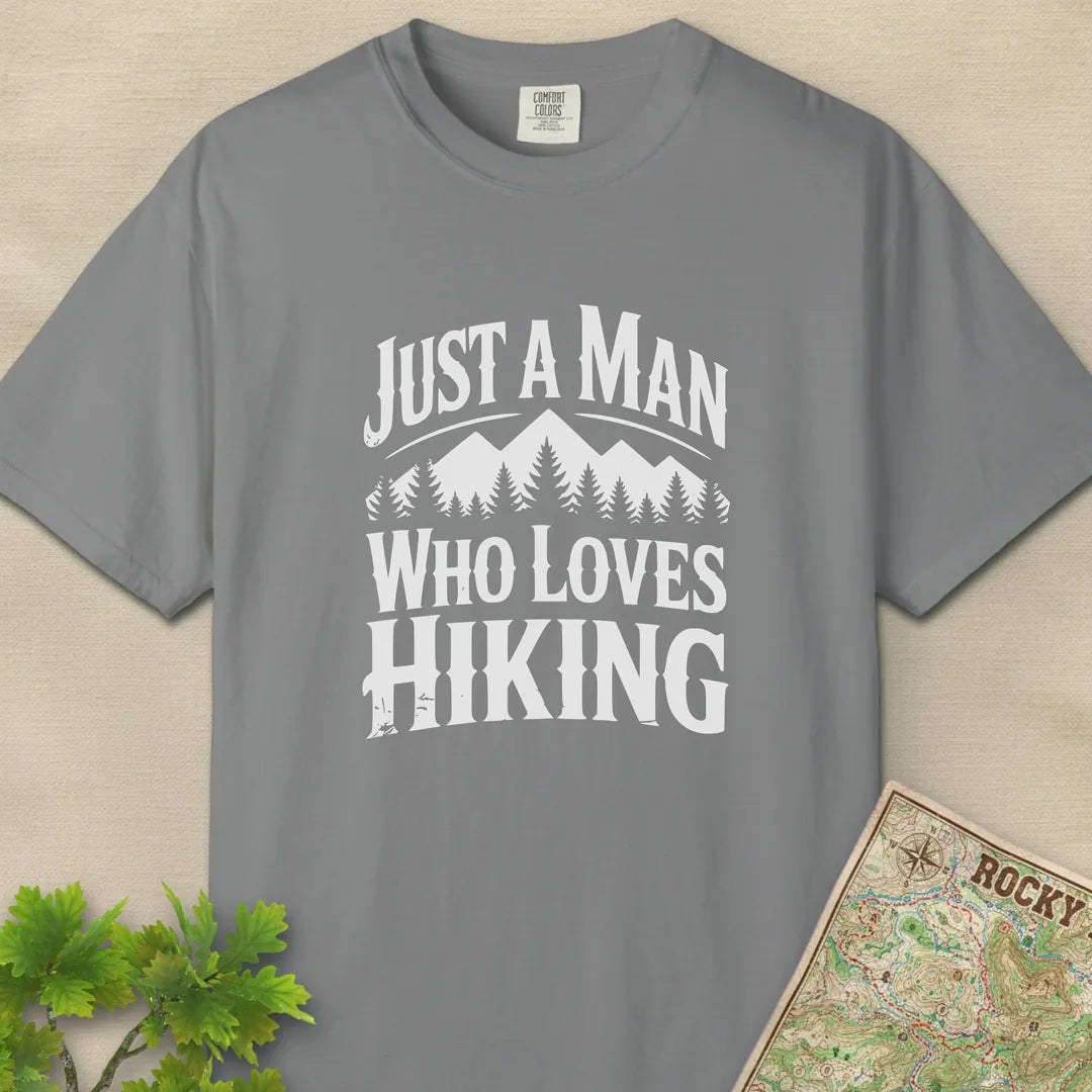 Just A Man Who Loves Hiking Forest T-Shirt