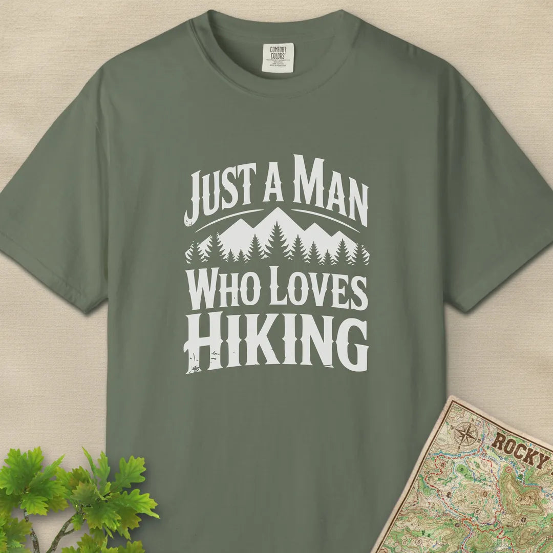 Just A Man Who Loves Hiking Forest T-Shirt