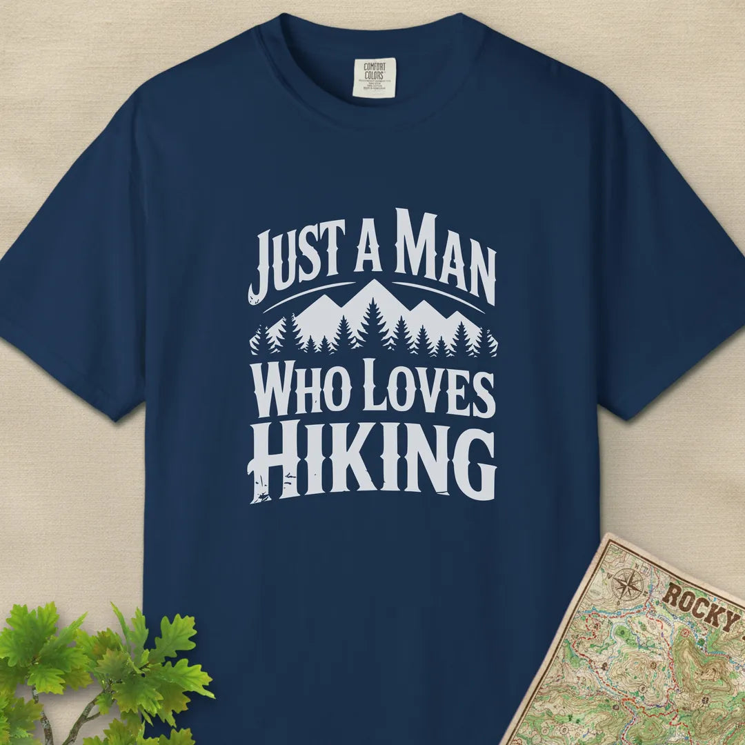 Just A Man Who Loves Hiking Forest T-Shirt
