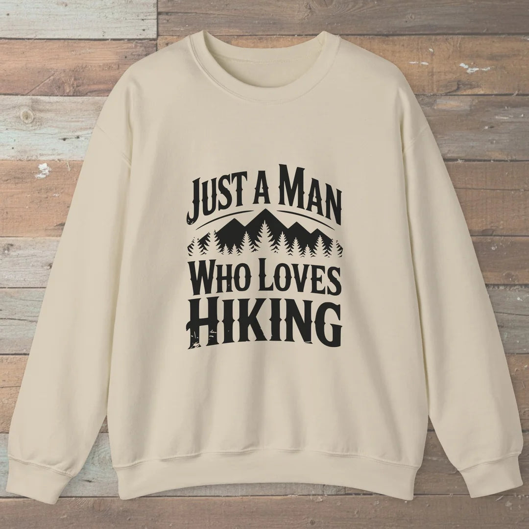 Just A Man Who Loves Hiking Forest Sweatshirt