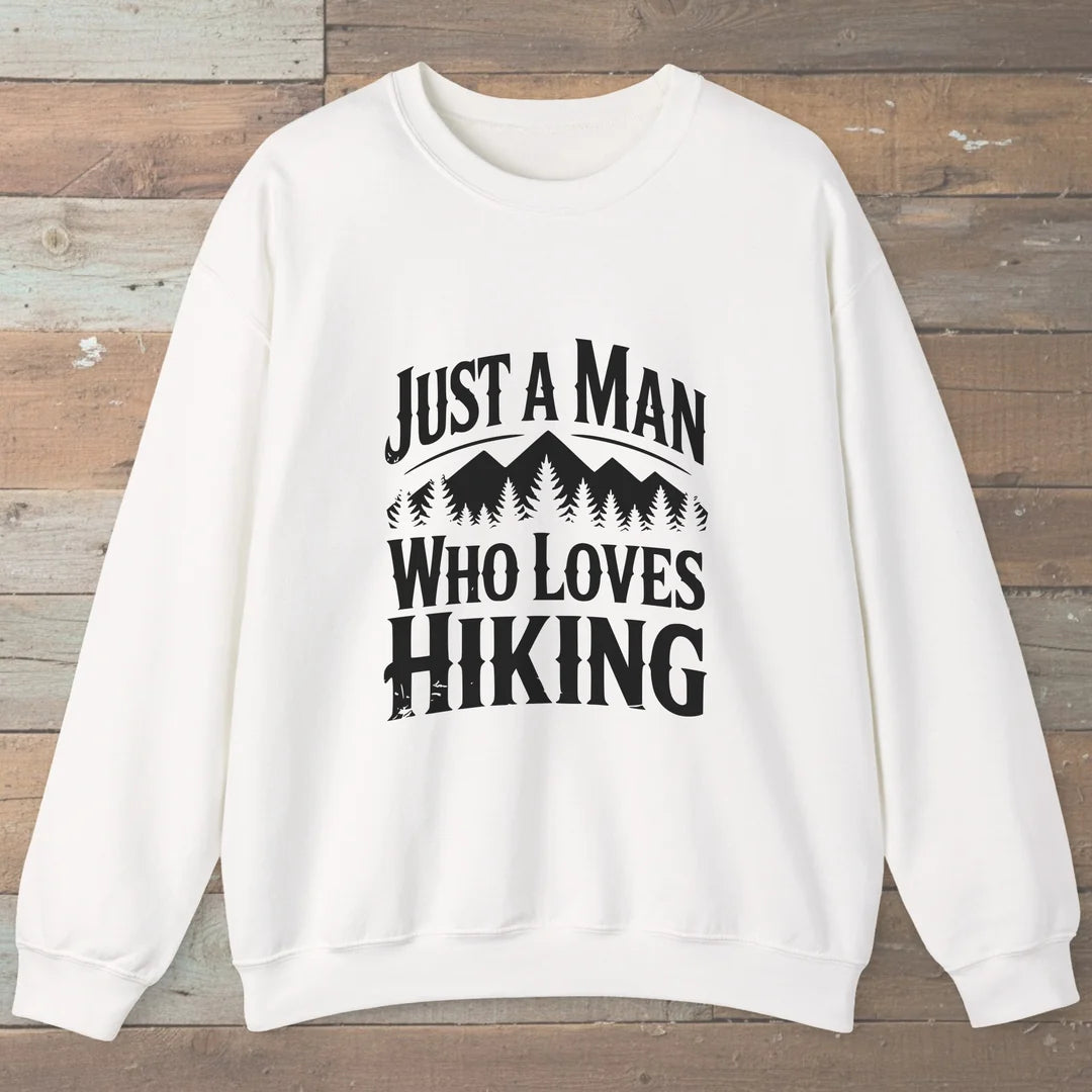 Just A Man Who Loves Hiking Forest Sweatshirt